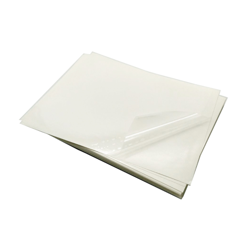 36um Scannán Trédhearcach PET / Gliú Inbhainte / 60g Línéar Gloine Bán