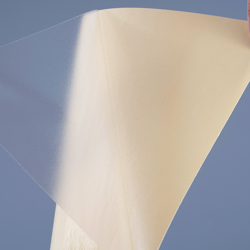 Scannán poileistir Trédhearcach Féin-Ghreamaitheach 50mic Greamán Vinyl Priontáil Lipéad Jumbo Rolla