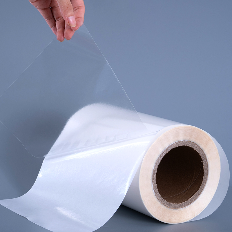 Scannán poileistir Trédhearcach Féin-Ghreamaitheach 50mic Greamán Vinyl Priontáil Lipéad Jumbo Rolla