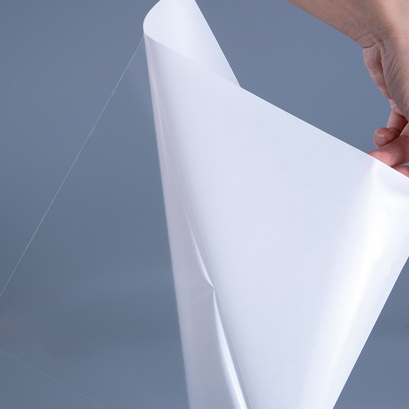 Scannán poileistir Trédhearcach Féin-Ghreamaitheach 50mic Greamán Vinyl Priontáil Lipéad Jumbo Rolla